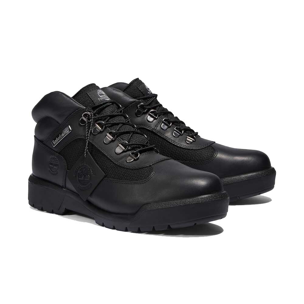 Botas Field Mid Lace Up Waterproof Hombre Black