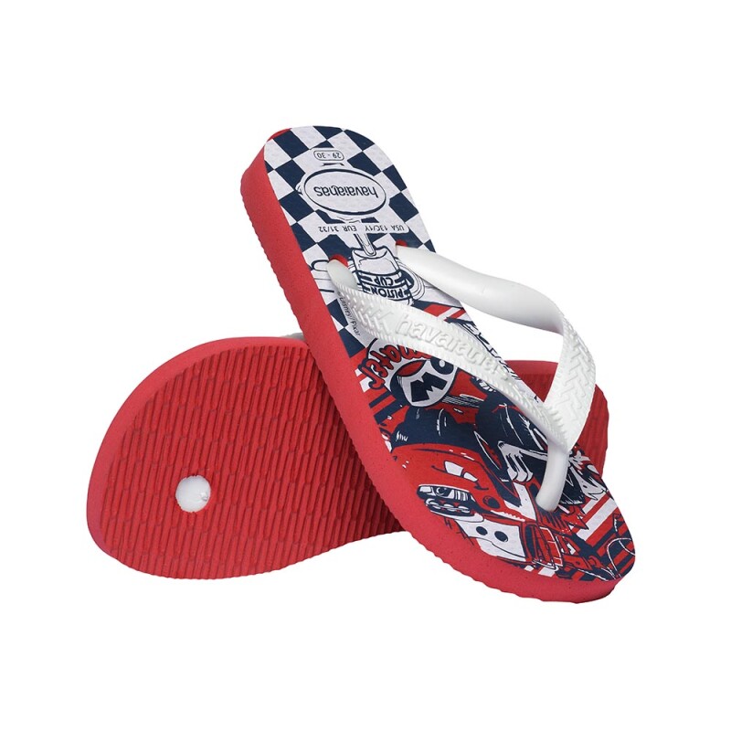 Sandalias Havaianas Kids Disney Niños Blaco/rojo