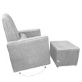 Sillón mecedor con apoyapiés Anny Gris