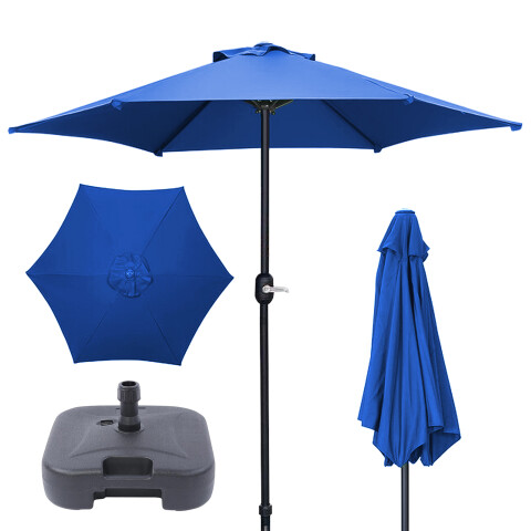 Combo Sombrilla Reforzada Azul + Base Rellenable Imback Combo Sombrilla Reforzada Azul + Base Rellenable Imback