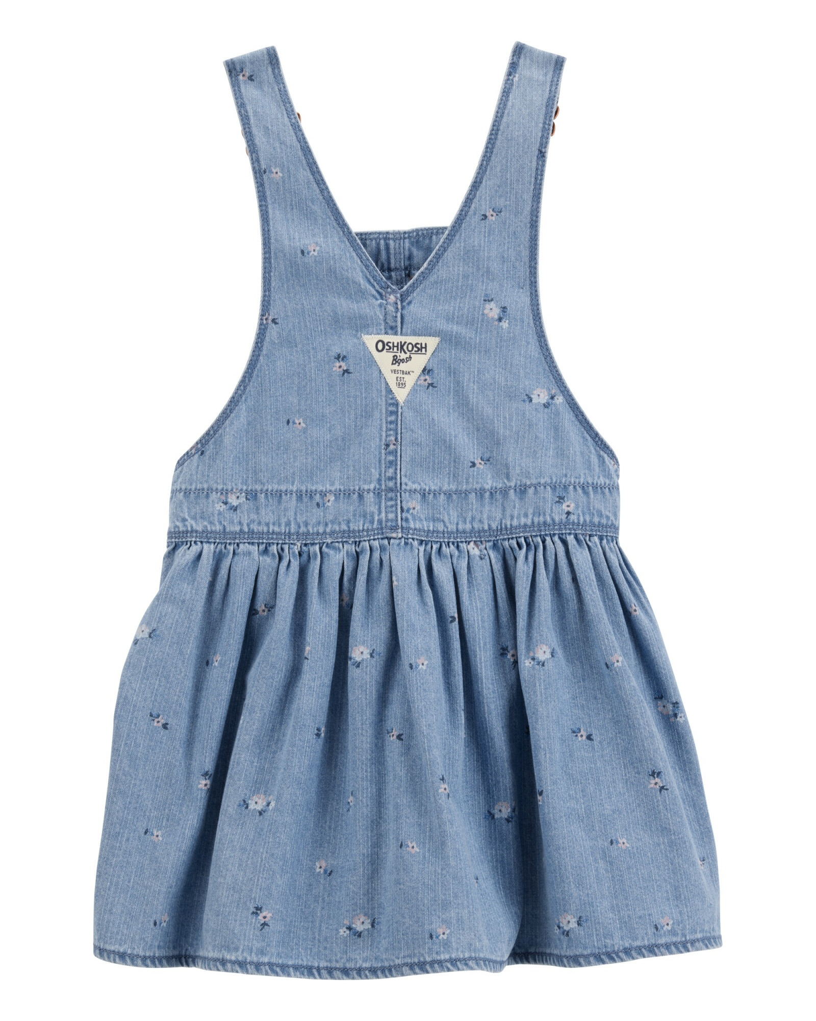 Jumper de chambray, diseño floral Jumper de chambray, diseño floral