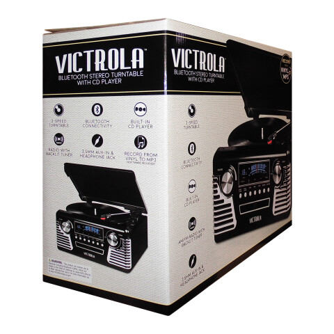 Victrola V50-200 Retro Stereo 220V Negra Unica