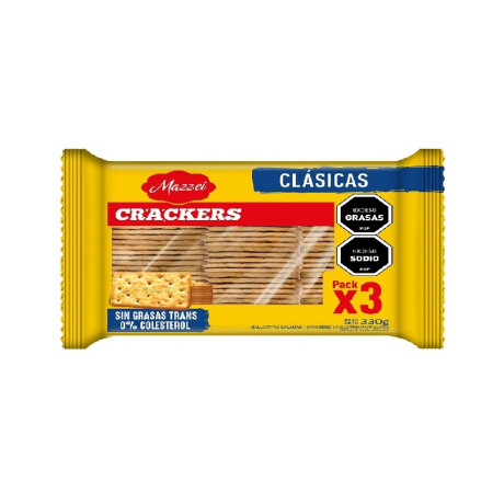 GALLETA MAZZEI CRACKER PACK X3U 330G CLASICA GALLETA MAZZEI CRACKER PACK X3U 330G CLASICA