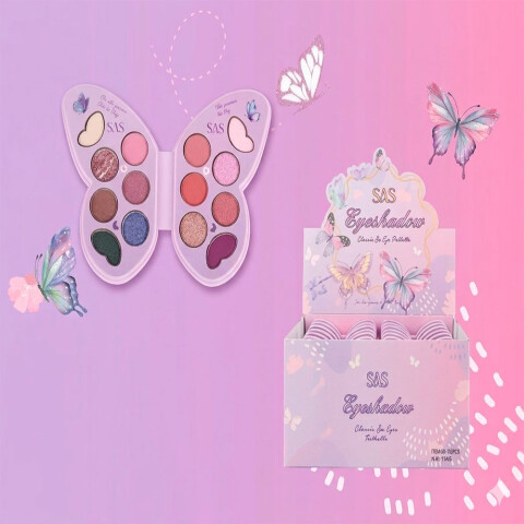 SAS Paleta sombra de ojos 14 colores Sas Paleta Sombra De Ojos 14 Colores