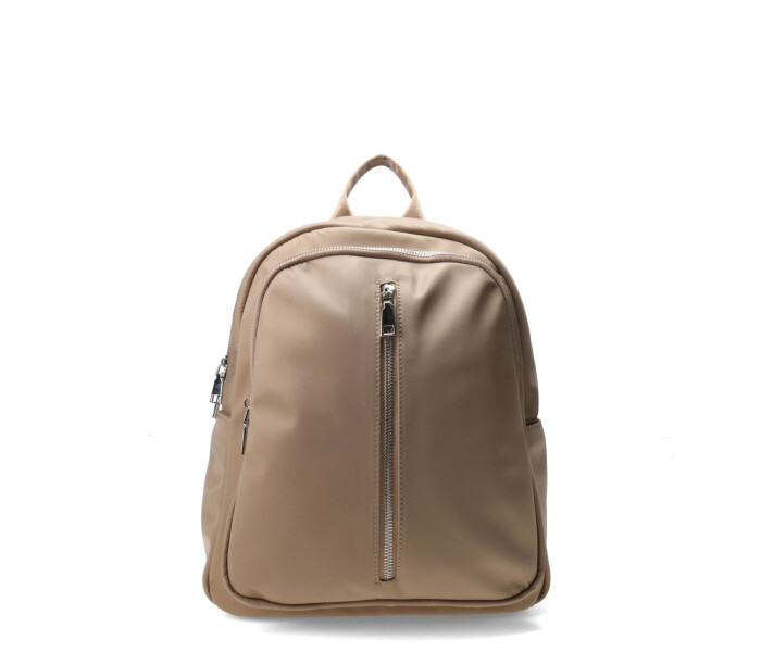 Mochila TEVI con cierre adelante Beige