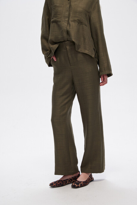 Pantalon Remina Verde Oliva Oscuro