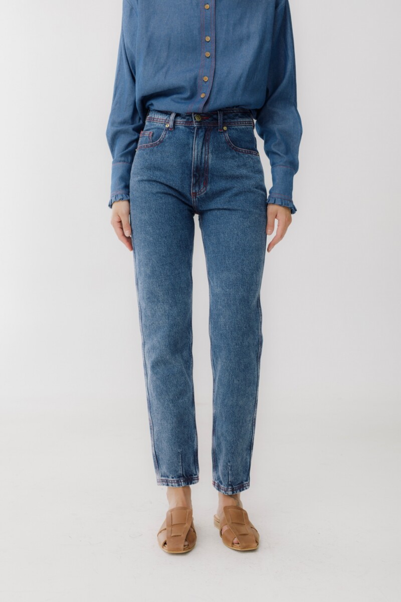 JEAN MOM FORTUNE Azul Claro