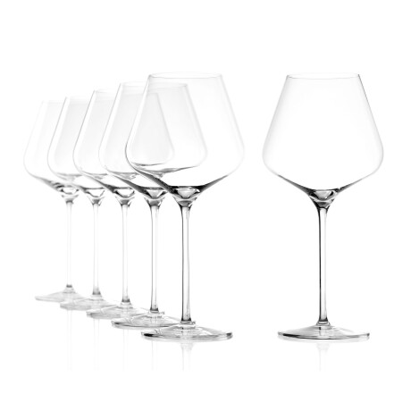 SET 6 COPAS VINO CRISTAL TRANSPARENTE QUATROPHIL 710ML