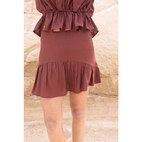 PRE VENTA Falda Ula Chocolate