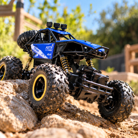 Auto todo terreno 4x4 a control remoto para niños Azul