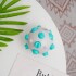 Pelota Juguete Perros Molar Macizo Limpia Dientes Resistente Color Variante Blanco Turquesa
