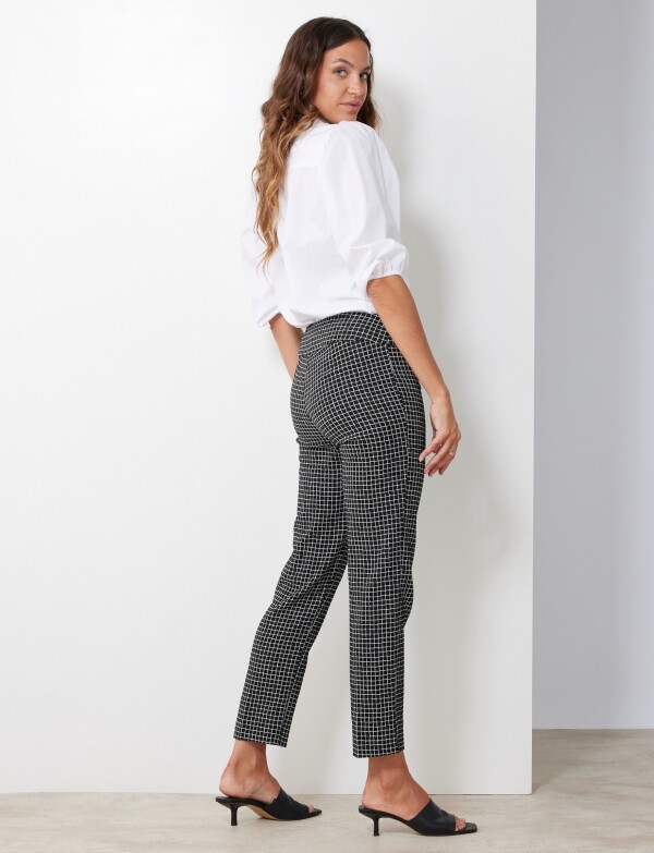 Pantalon Cuadros NEGRO/BLANCO