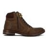 Starsax Botin Acordonado C/cierre Cafe