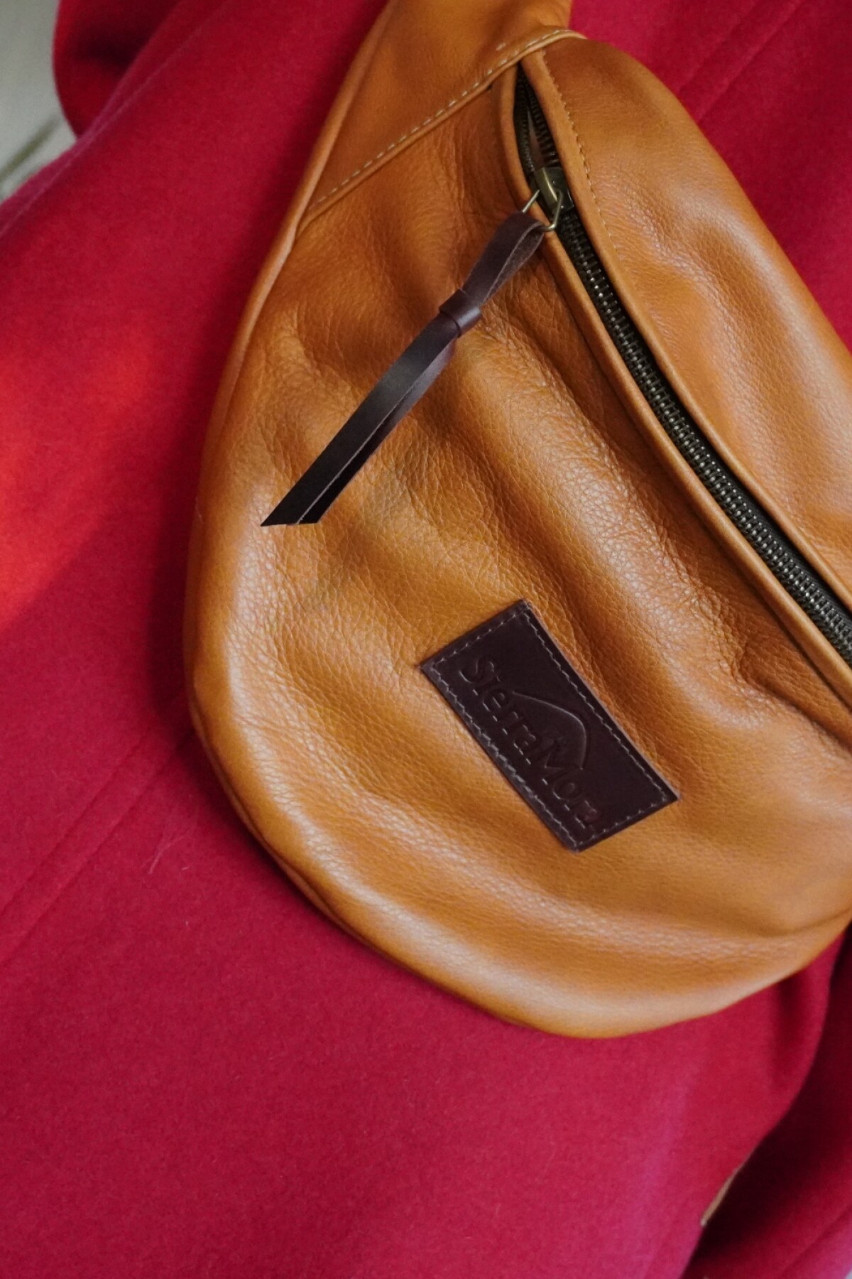 Leather Fanny Pack Camel