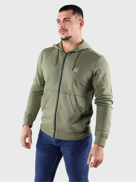BOSS - Chaqueta de punto Jersey Jacket Flat Verde