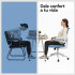 Silla de escritorio Oficina Sillon Ejecutiva Ergonomica Apoyabrazos Regulables IMBACK Color Azul Silla de escritorio Oficina Sillon Ejecutiva Ergonomica Apoyabrazos Regulables IMBACK Color Azul