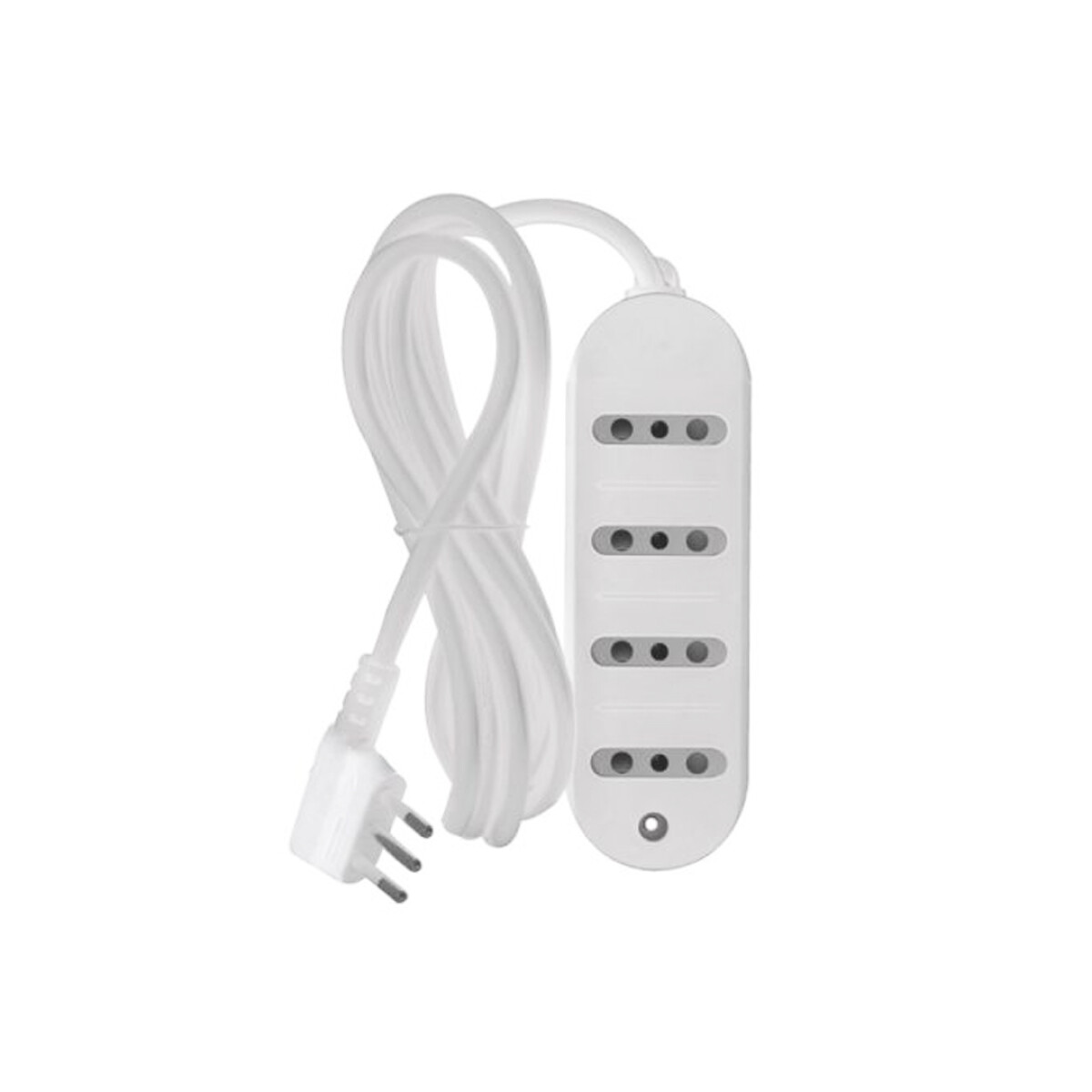 Alargue 4 (2P+T) 10A 2,5m Blanco Electraline 