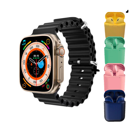 Smartwatch Reloj Smart Xion X-watch77 + Auriculares Negro