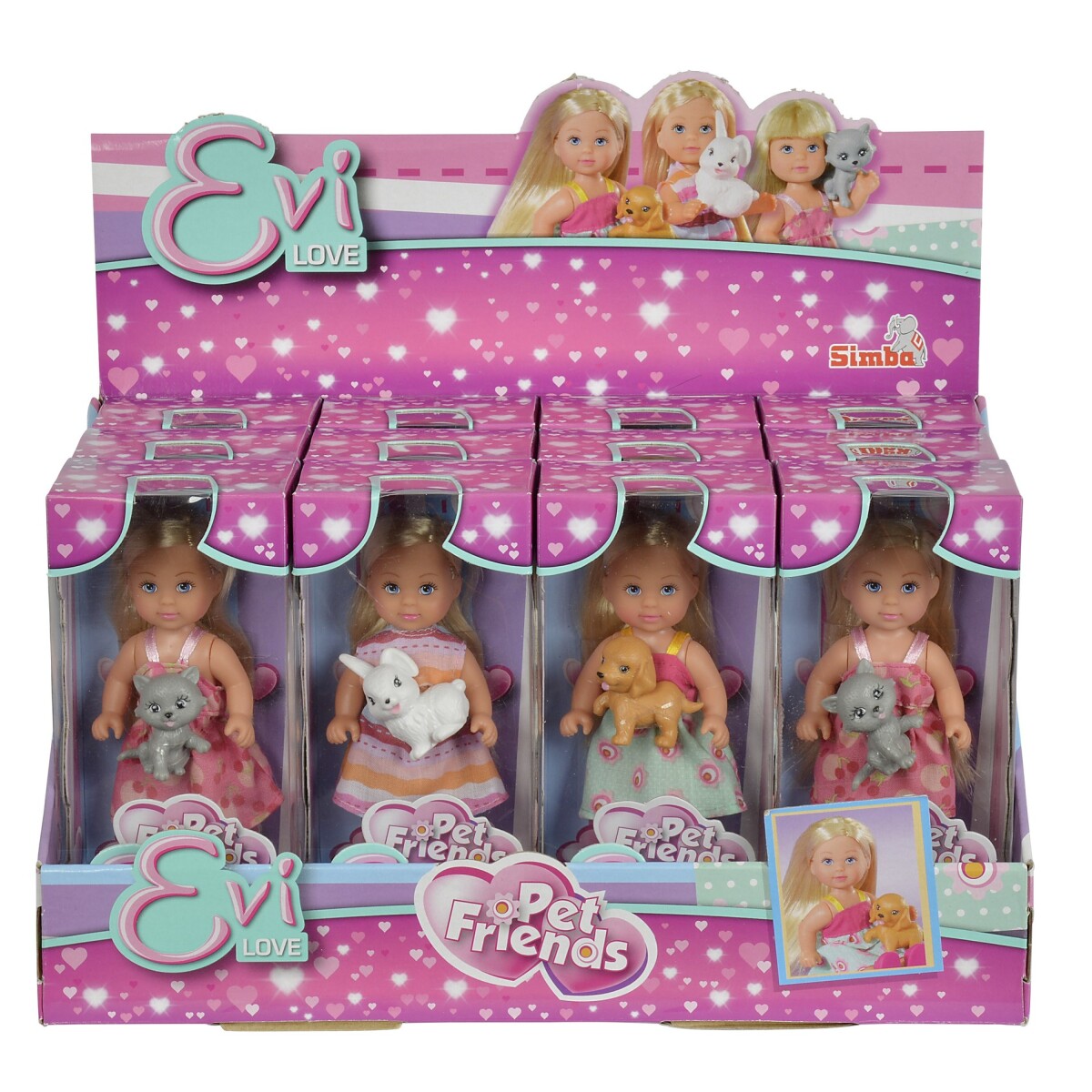 Muñeca Evi Love Mascotas Amigas Surtidas 