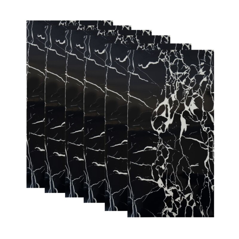 Set x10 placas autoadhesivas 30cm x 60cm x 2.2mm NEGRO VETEADO