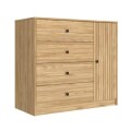 COMODA 4 CAJONES 1 PUERTA - LINEA RIPADO COMODA 4 CAJONES 1 PUERTA - LINEA RIPADO