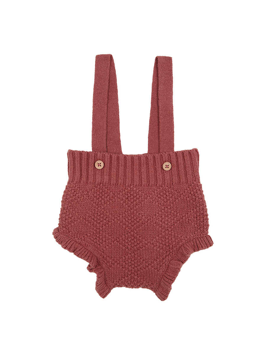 Bombacho Alto De Tirantes Punto Especial Cereza