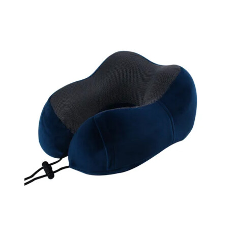 Almohada de viaje anatómica gris oscuro Azul
