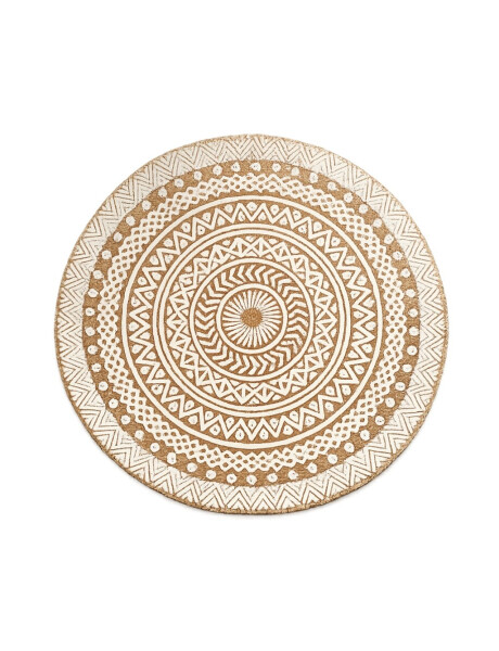 INDIVIDIUAL YUTE D38CM BLANCO/NATURAL INDIVIDIUAL YUTE D38CM BLANCO/NATURAL