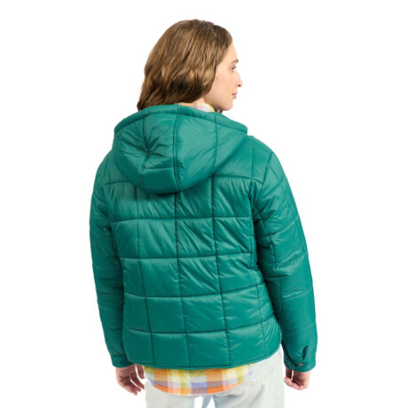 Campera Billabong Ride Puffer Anorak Verde