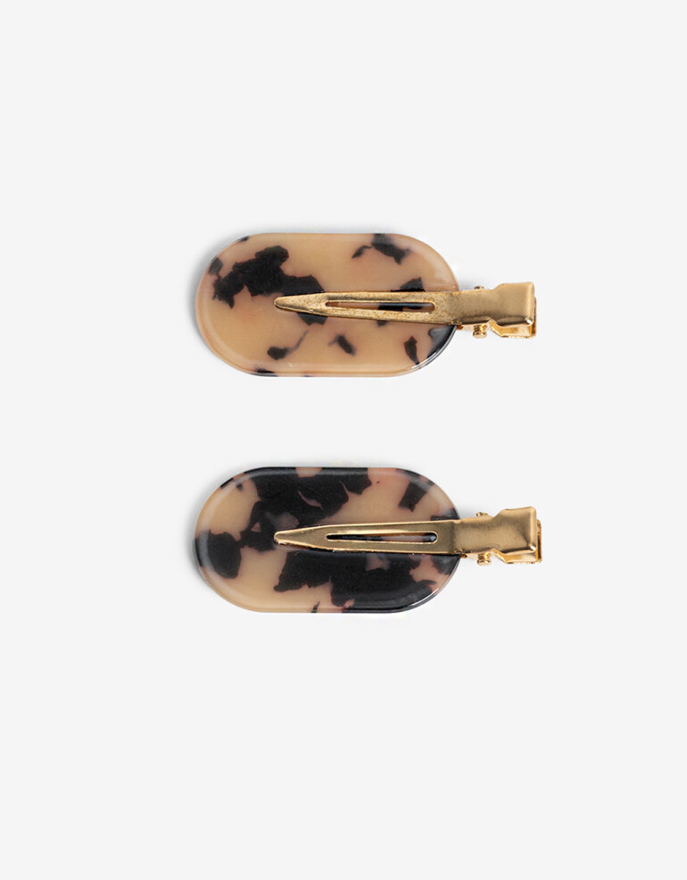 Horquillas Set Carey Set De Hebillas Carey - Marron Carey