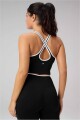 Bividi Seamless Built-In Bra Bividi Mujer Black/Classic White