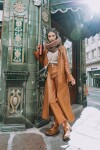 Leather Jeans Crawford Camel