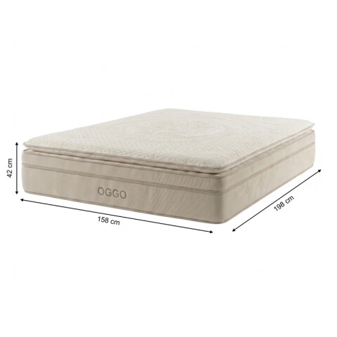 COLCHON QUEEN - Premium Copenhagen Espuma y Resortes Ensacados 158 x 198 x 42 cm - 10 Años Garantía COLCHON QUEEN - Premium Copenhagen Espuma y Resortes Ensacados 158 x 198 x 42 cm - 10 Años Garantía