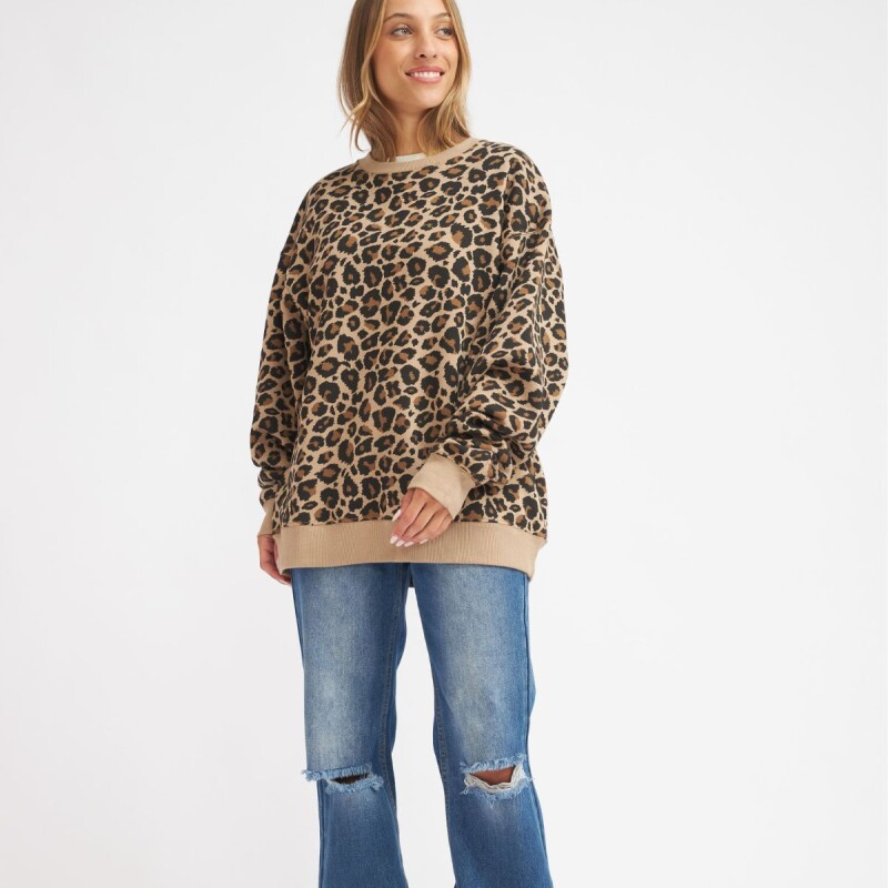 Buzo Animal Print N+ Beige