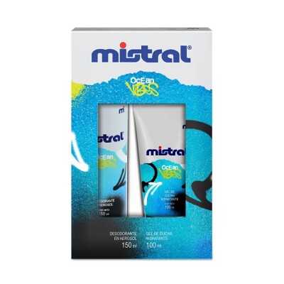 Desodorante Mistral Aerosol Ocean Vibes 150 Ml. + Gel De Ducha 100 Ml. Desodorante Mistral Aerosol Ocean Vibes 150 Ml. + Gel De Ducha 100 Ml.