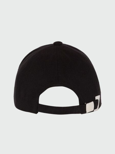 Balmain - Gorro con visera de algodón con bordado Balmain signature Negro