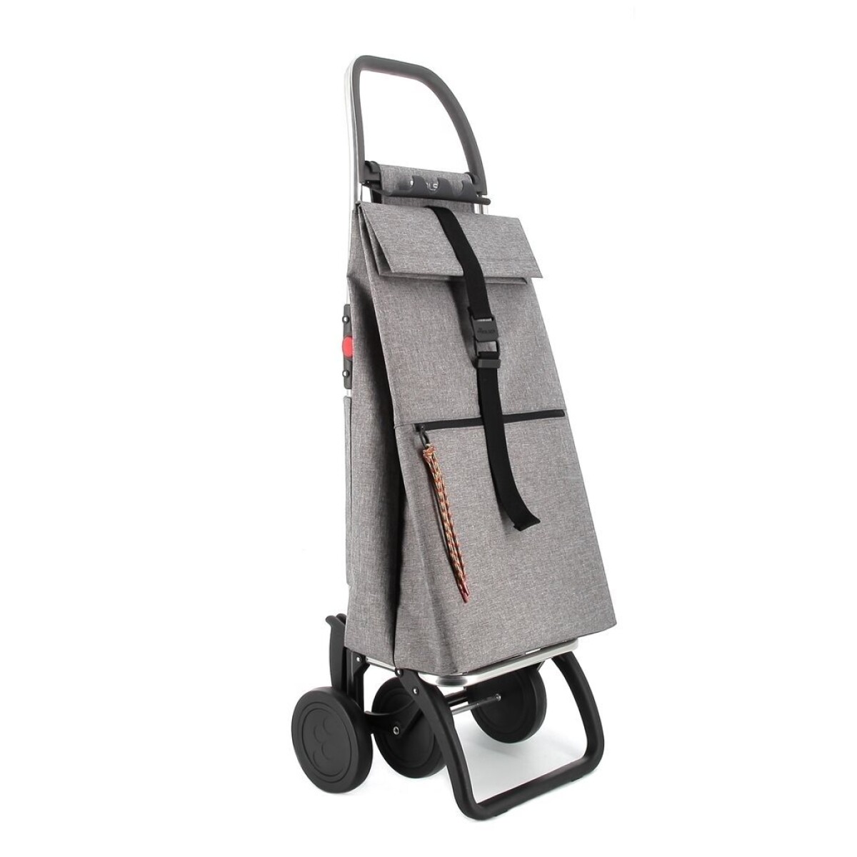CARRO BIG TWEED 44L ALUMINIO C 2/4 RUEDAS PLEGABLE GRIS ROLSER 
