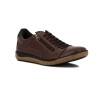 Starsax Hombre Casual Con Cierre Y Acordonado Marron Oscuro