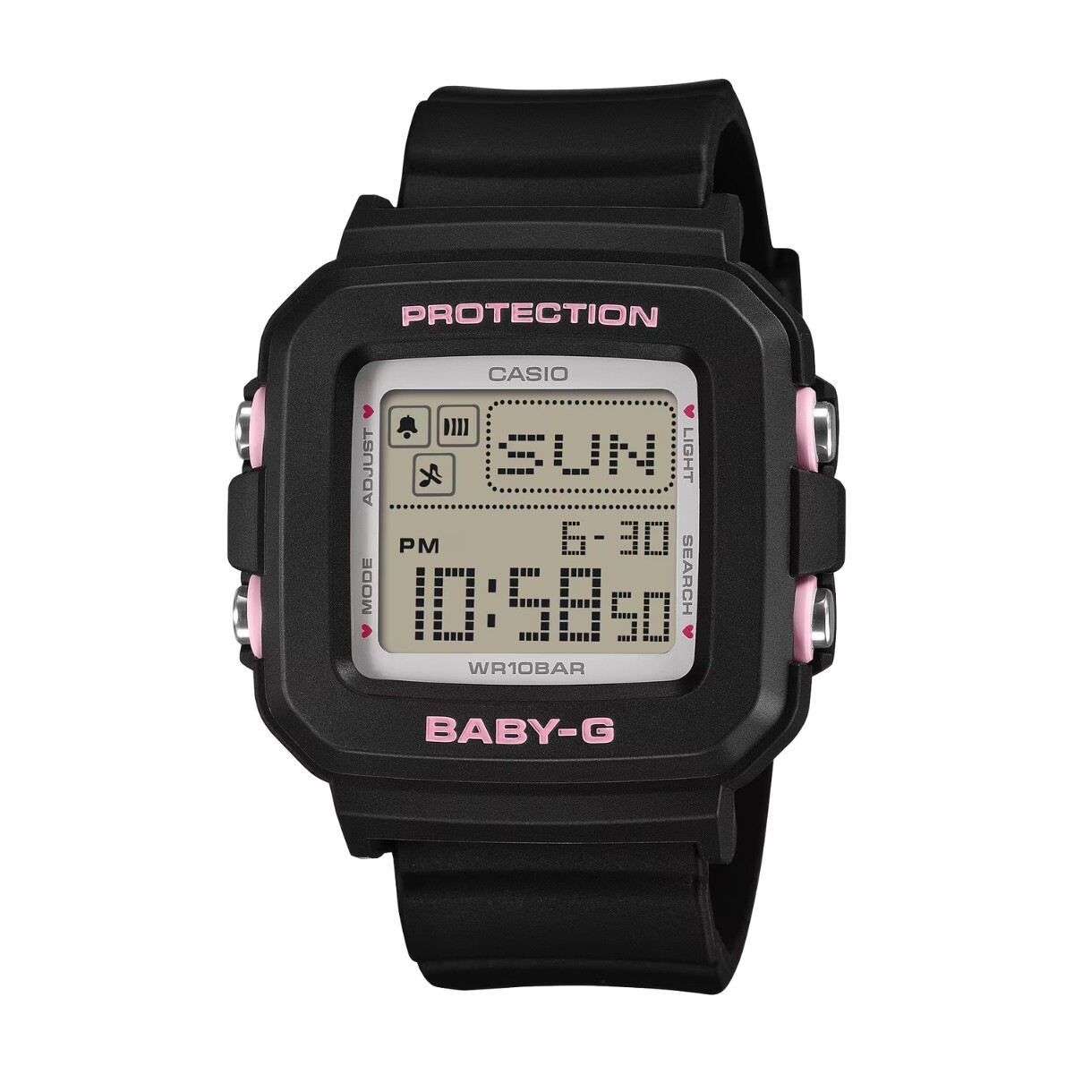 Reloj CASIO BABY-G BGD10KH-1DR Resina Negro Esfera 40mm 