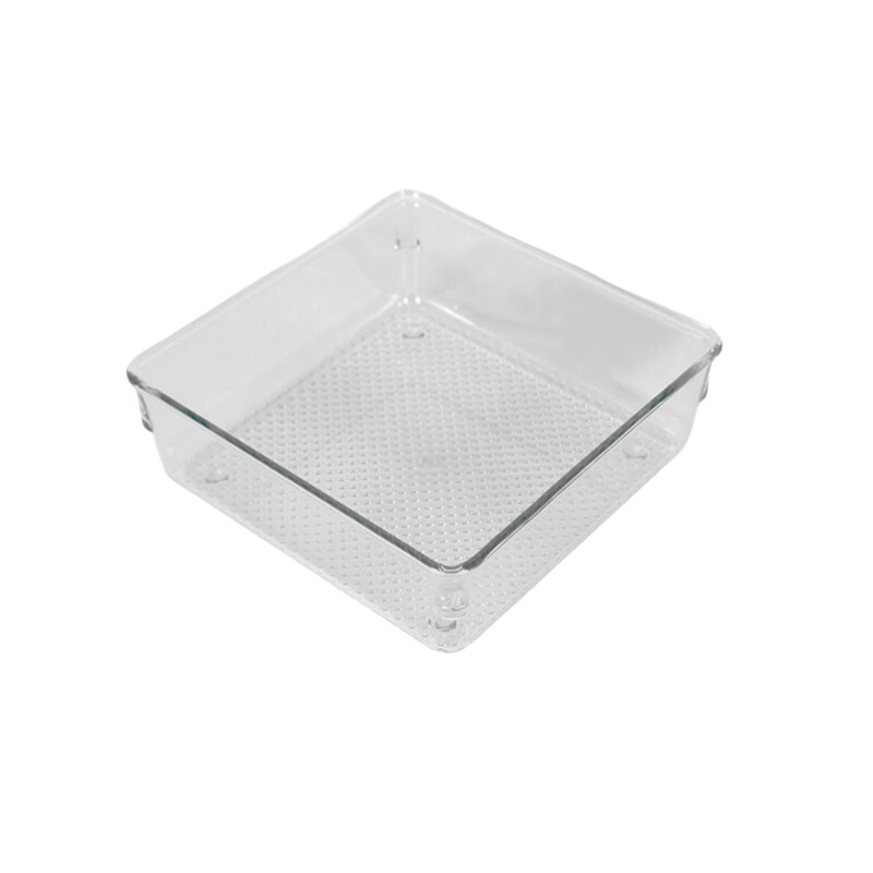 ORGANIZADOR CUAD ACRIL TRANSP 15X15X5CM Unica