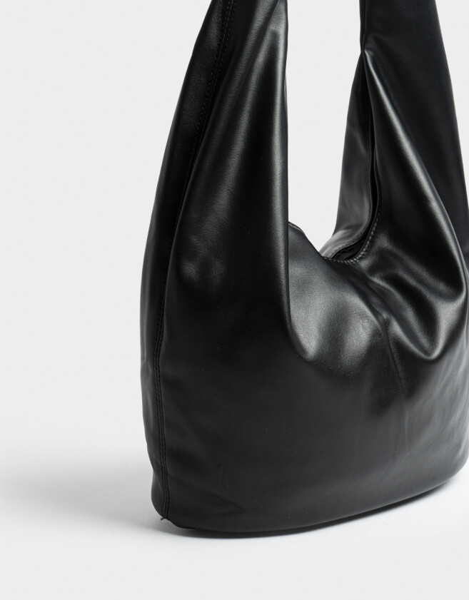 Shopper Cartera Hobo Negra - Negro