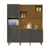 Mueble de Cocina Modular IMPERATRIZ Marron/Gris Oscuro