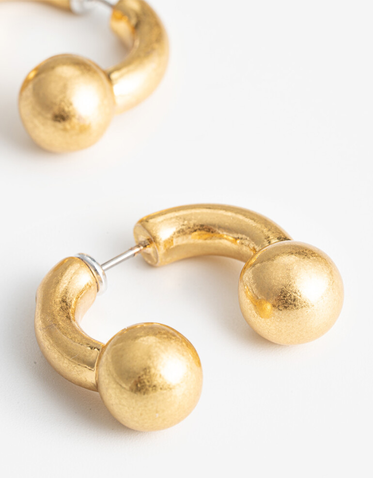 Aros Pasantes Metal Aros Pasantes Metal - Dorado Oro Amarillo