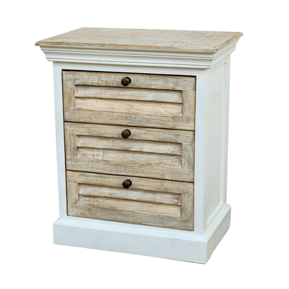 MESA DE LUZ 3C MADERA BLANCO EZIO