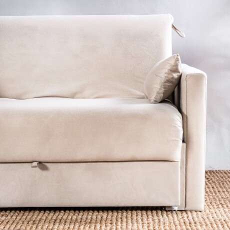 Sofá Cama Iara 2 Cuerpos Beige