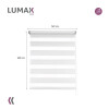 Cortina Roller Zebra Simple Lumax 1.4 X 1.6m Gran Calidad Blanco