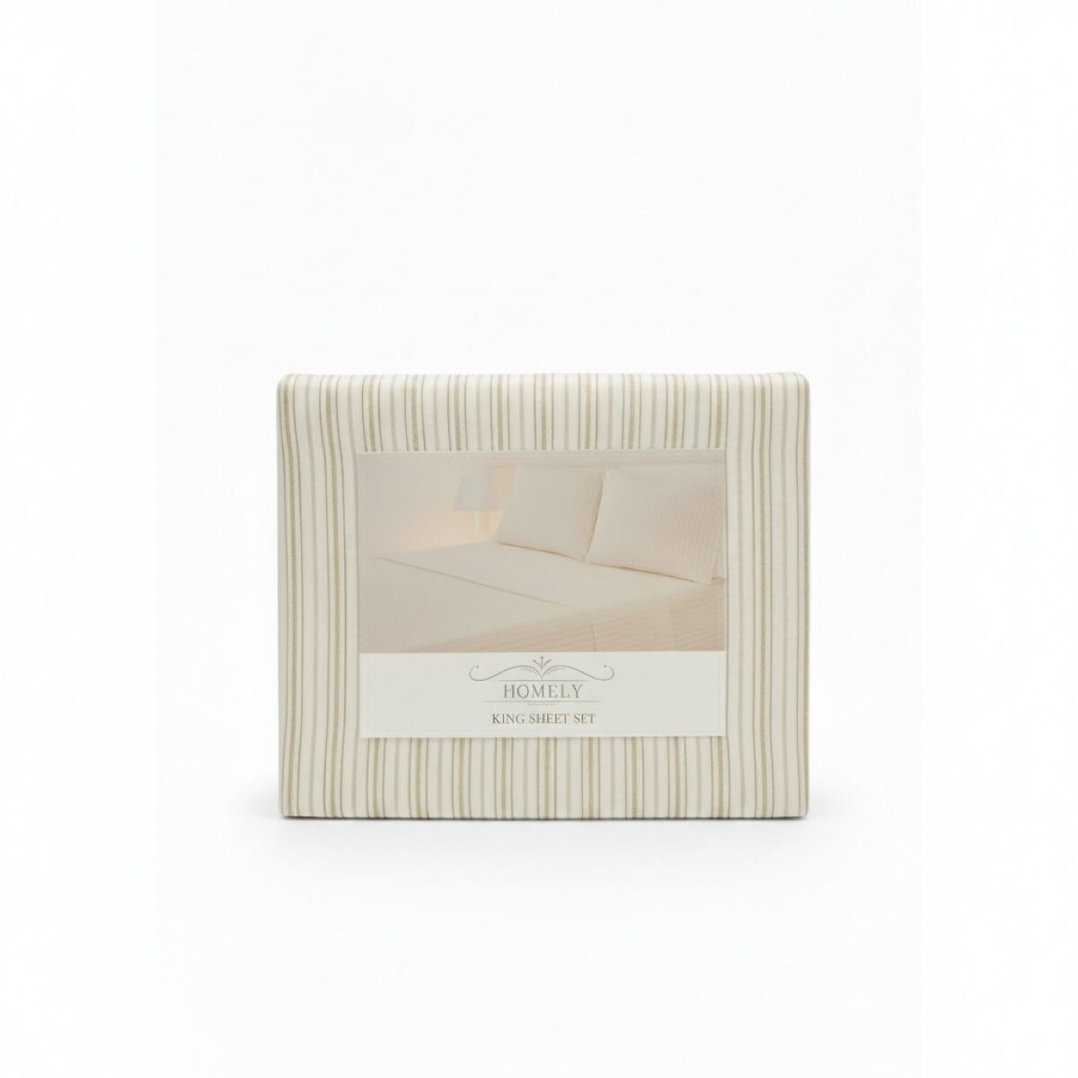 JGO SABANA ESTAMP BEIGE KING 180X200+30CM 4PZAS 