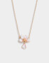 Cadena Corta con Dije Con flores Cadena Corta Con Dije Flor - Dorado