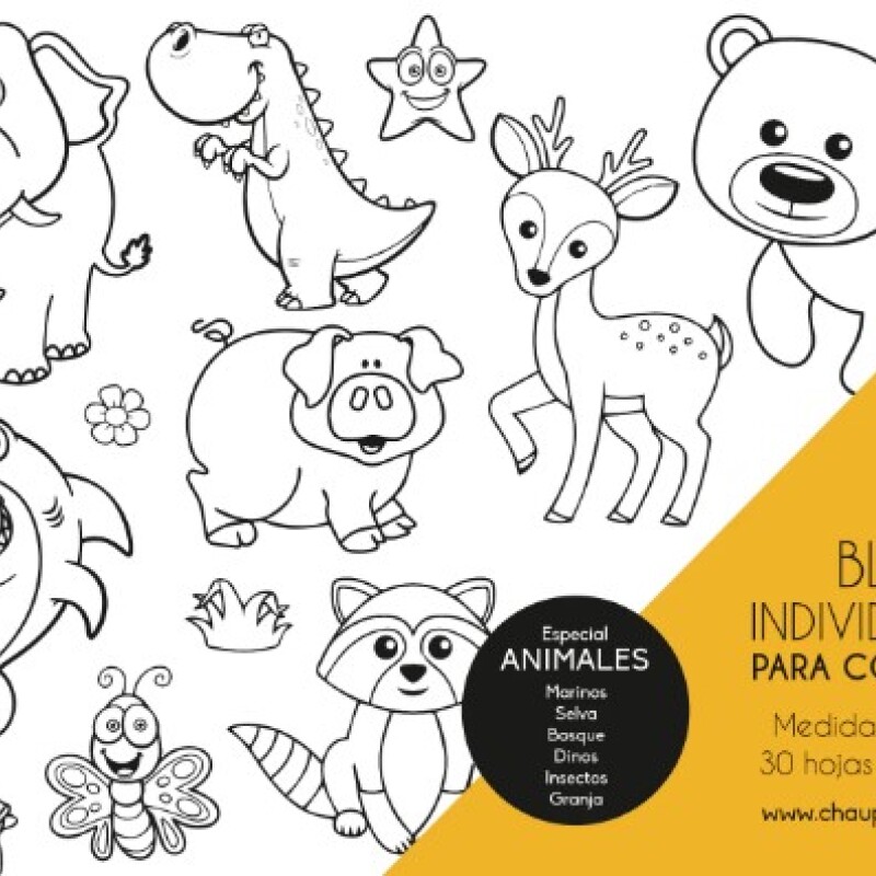 Block individuales MEGAMIX Animales -Chaupantallas Block Individuales Megamix Animales -chaupantallas