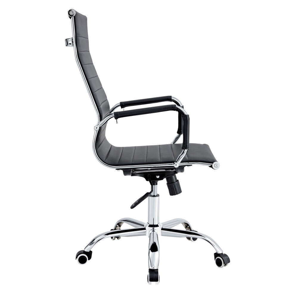 ASIENTO DE OFICINA PU NEGRO D-101/HY-529